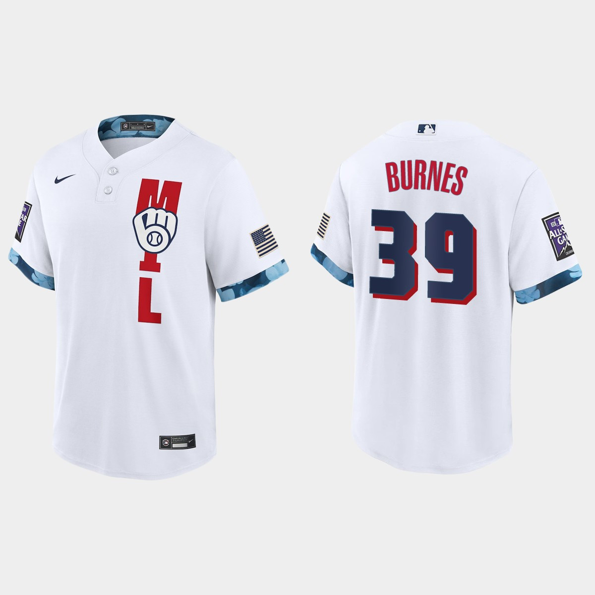 Personalized Milwaukee Brewers #39 Corbin Burnes 2021 Mlb All Star Game Fan’s Version White Jersey