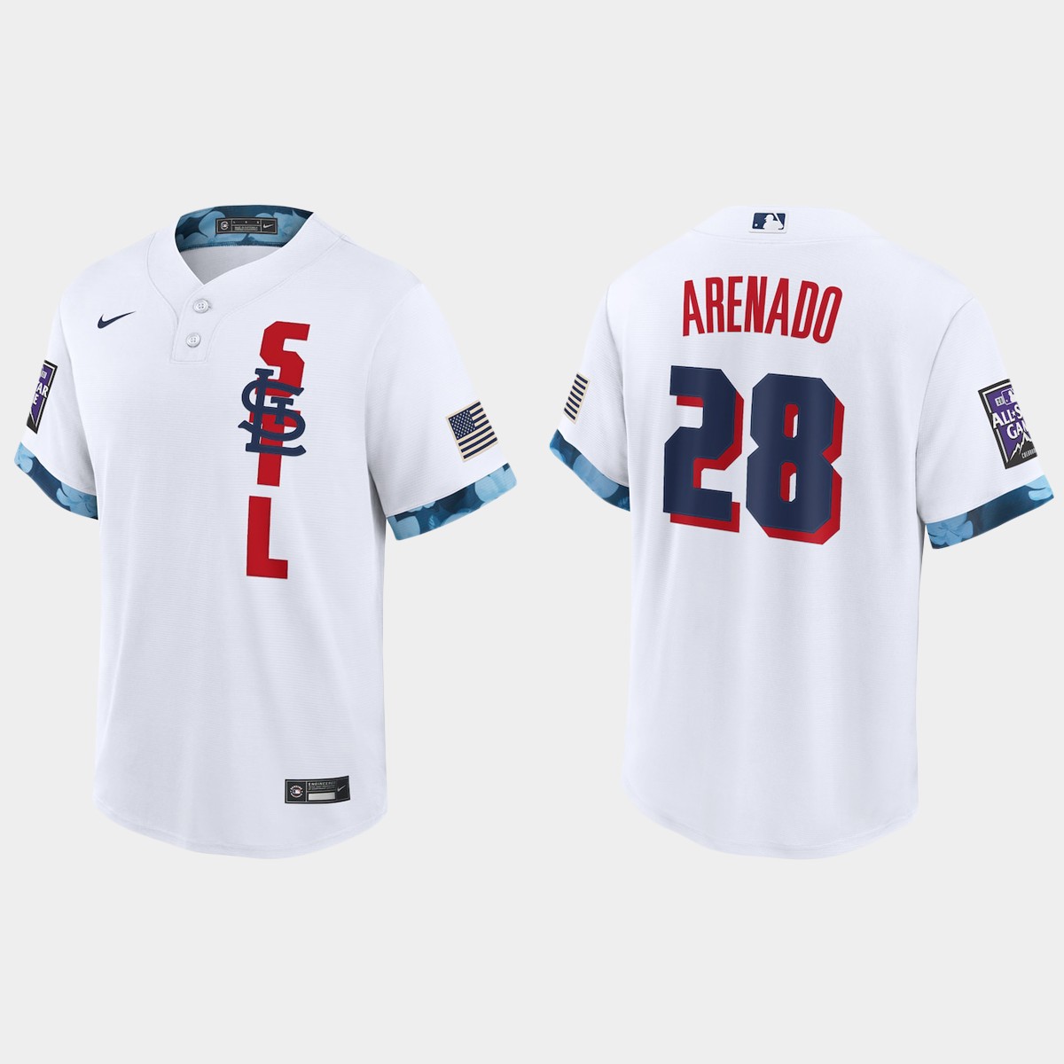 Personalized St.Louis Cardinals #28 Nolan Arenado 2021 Mlb All Star Game Fan’s Version White Jersey