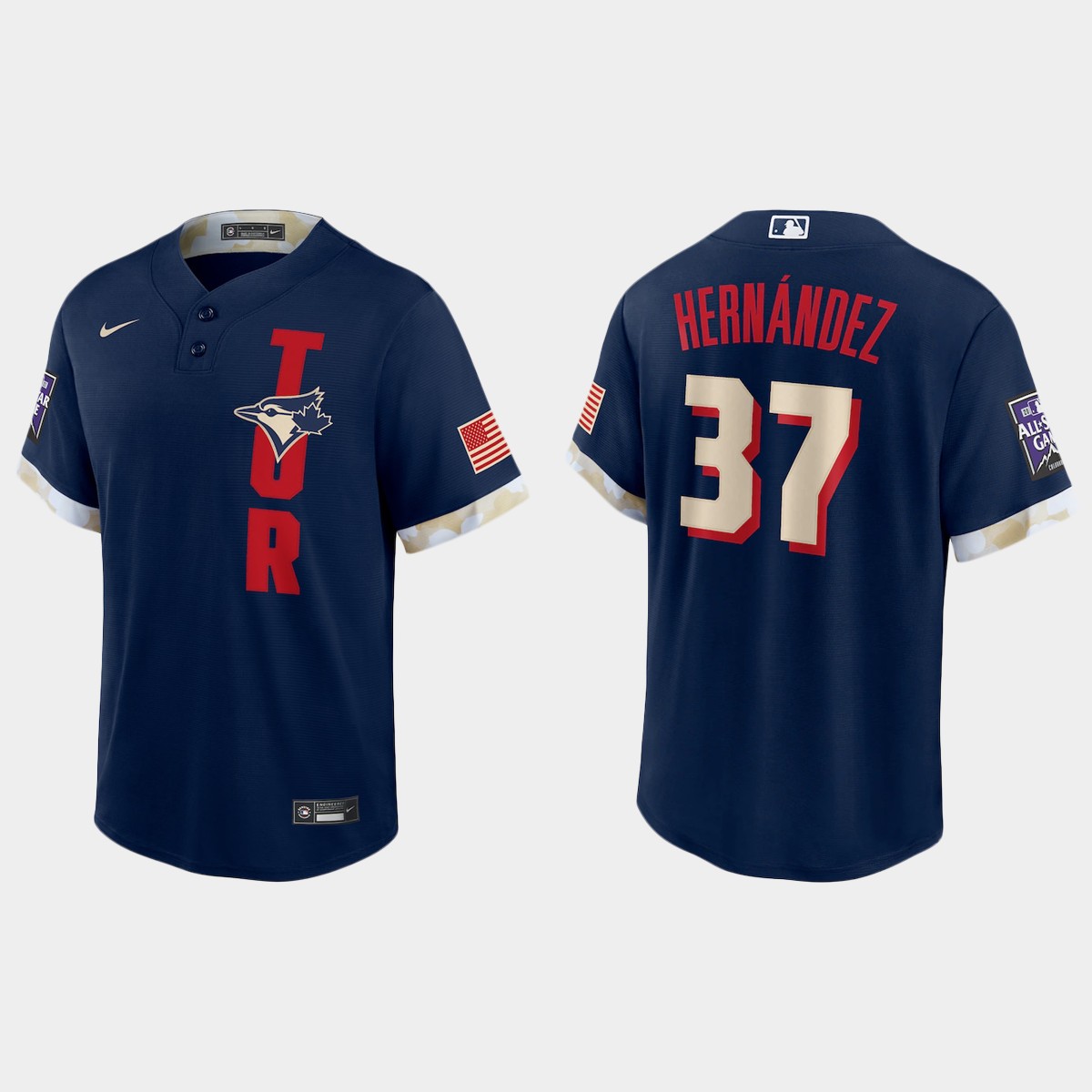 Personalized Toronto Blue Jays #37 Teoscar Hernandez 2021 Mlb All Star Game Fan’s Version Navy Jersey