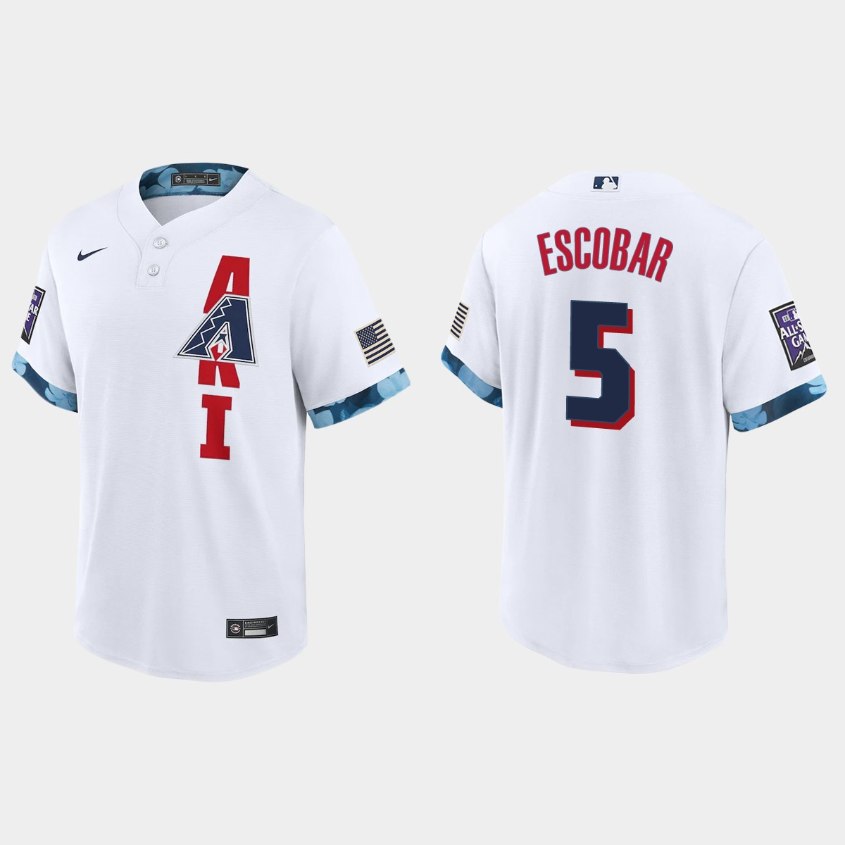 Personalized Arizona Diamondbacks #5 Eduardo Escobar 2021 Mlb All Star Game Fan’s Version White Jersey