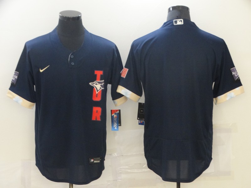 Personalized Blue Jays Blank Navy 2021 MLB All-Star Flexbase Jersey