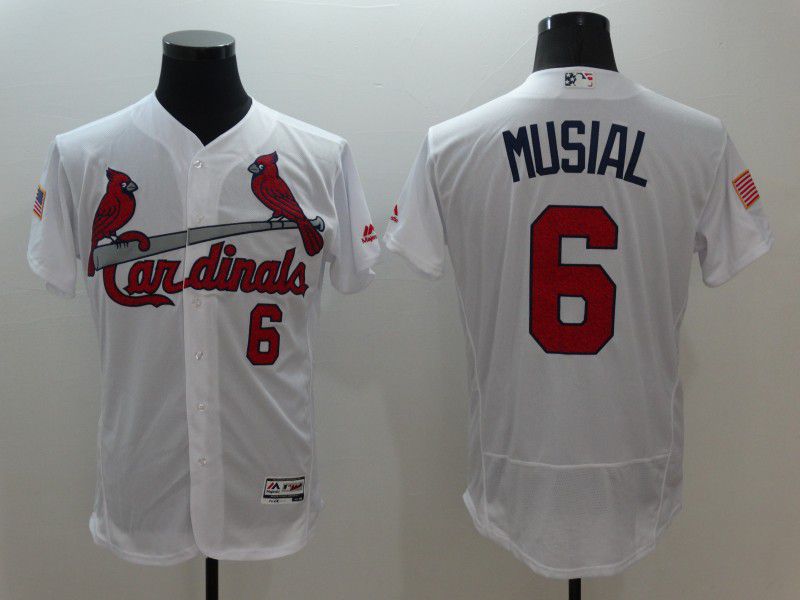 Personalized Men St.Louis Cardinals 6 Musial White Elite Independent Edition 2021 MLB Jerseys