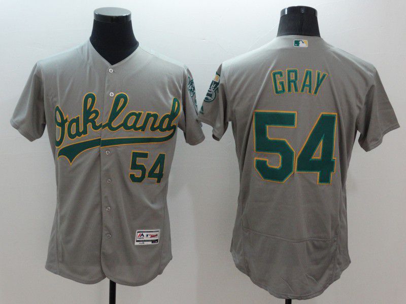 Personalized Men Oakland Athletics 54 Gray Grey Elite 2021 MLB Jerseys