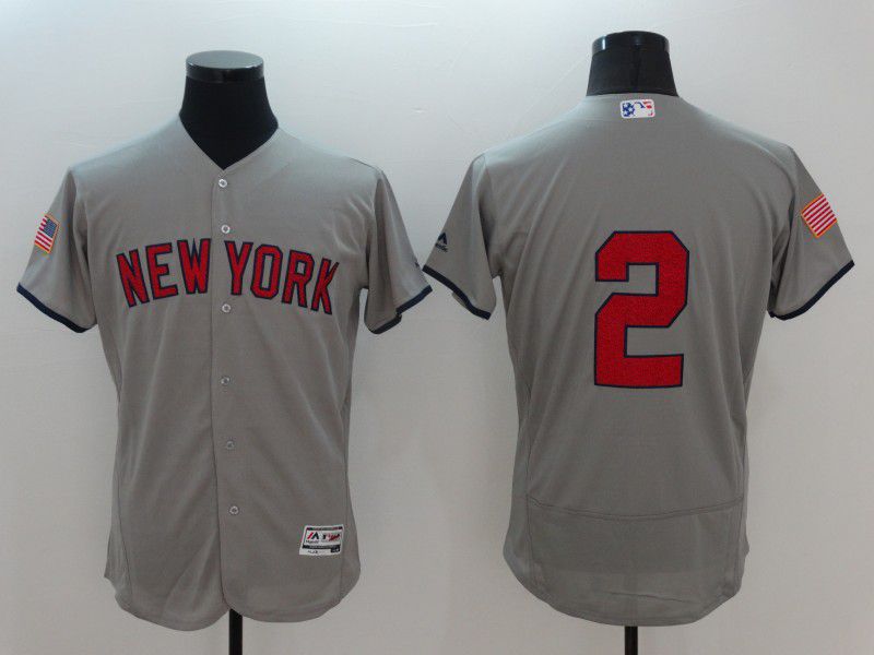Personalized Men New York Yankees 2 No name Grey Elite Independent Edition 2021 MLB Jerseys