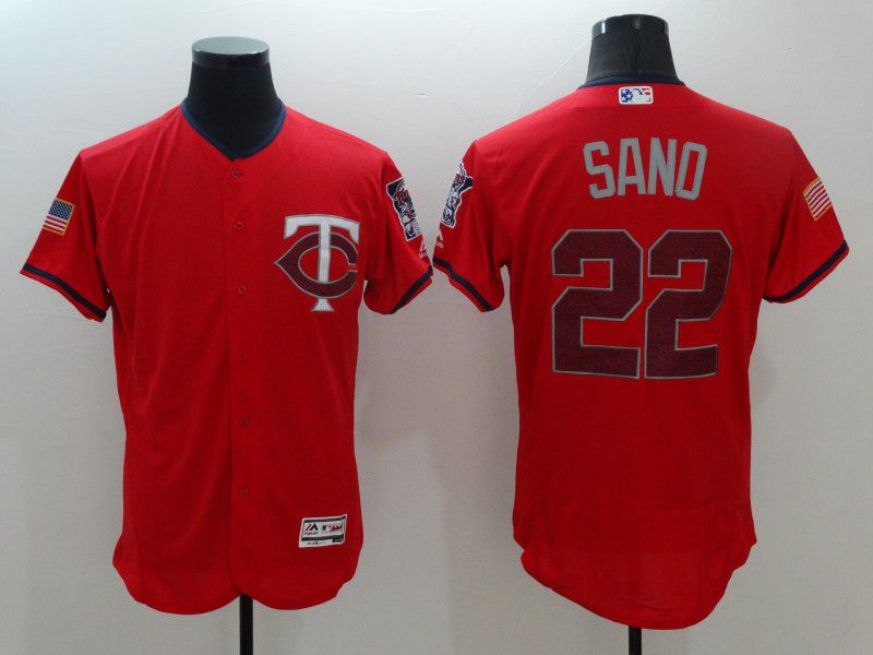 Personalized Men Minnesota Twins 22 Sano Red Elite Independent Edition 2021 MLB Jerseys