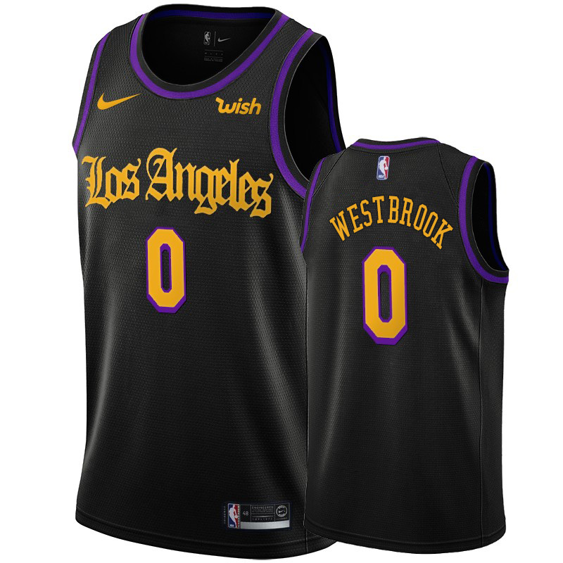 Personalized Women’s Lakers #0 Russell Westbrook Women’s Black 2020 Latin Nights NBA Swingman Jersey