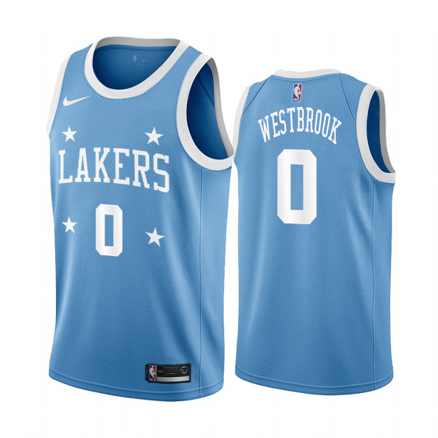 Personalized Lakers #0 Russell Westbrook Youth Blue Minneapolis All-Star Classic NBA Jersey
