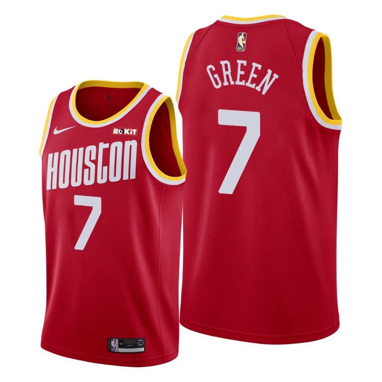 Personalized Houston Rockets #7 Jalen Green Red Jersey 2021 NBA