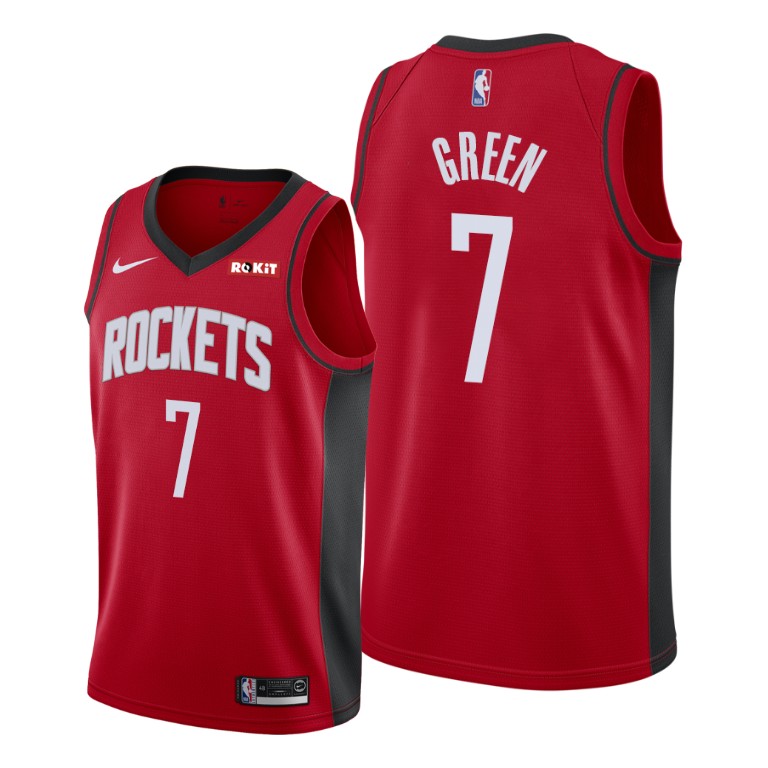 Personalized Houston Rockets #7 Jalen Green Red JerseyS 2021 NBA