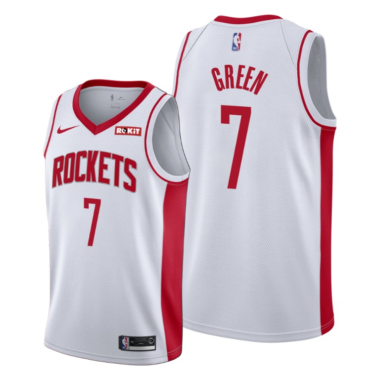 Personalized Houston Rockets #7 Jalen Green White Jersey 2021 NBA