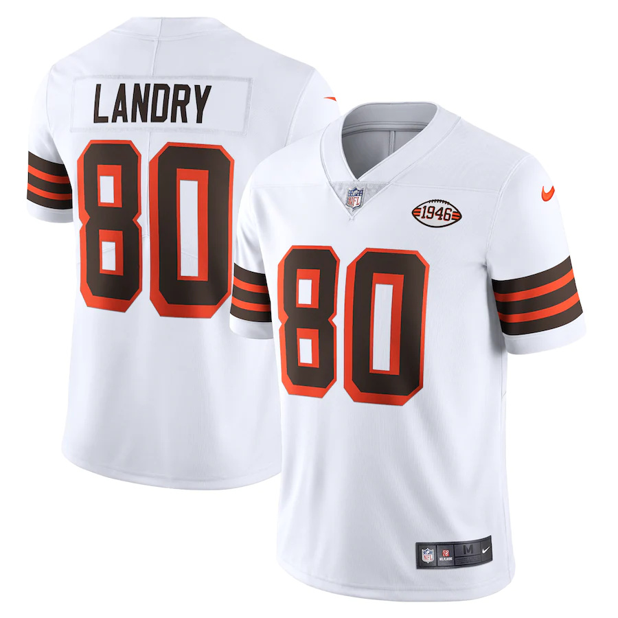 Personalized Cleveland Browns #80 Jarvis Landry 1946 Collection Alternate Limited NFL Jersey – White