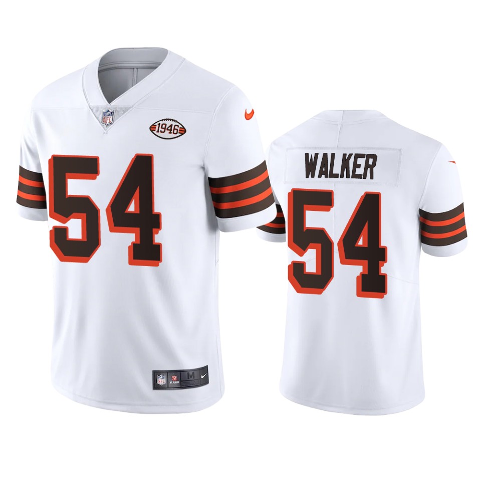 Personalized Cleveland Browns #54 Anthony Walker 1946 Collection Alternate Limited NFL Jersey – White