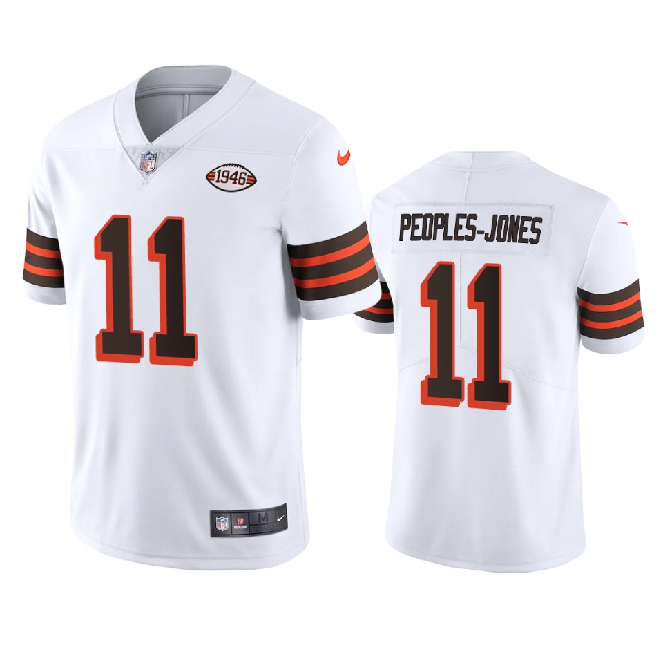 Personalized Cleveland Browns #11 Donovan Peoples-Jones 1946 Collection Alternate Limited NFL Jersey – White