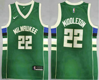 Personalized Men’s Milwaukee Bucks #20 Khris Middleton Green 2021 Swingman Stitched Jersey
