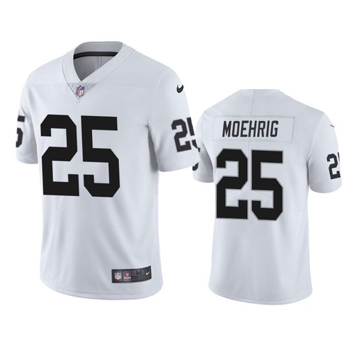 Personalized Men’s Las Vegas Raiders #25 Trevon Moehrig White Limited Jersey