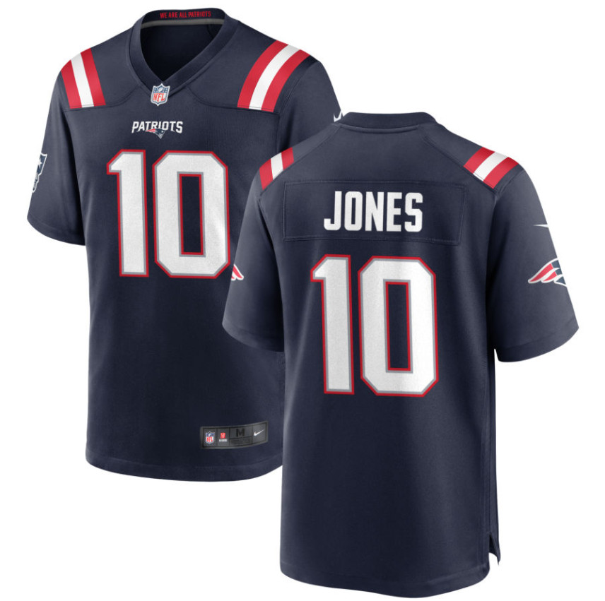 Personalized Youth New England Patriots #10 Mac Jones Navy 2021 Jersey