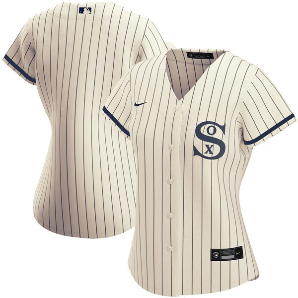 Personalized Women’s Chicago White Sox Field of Dreams Blank Cream Jersey