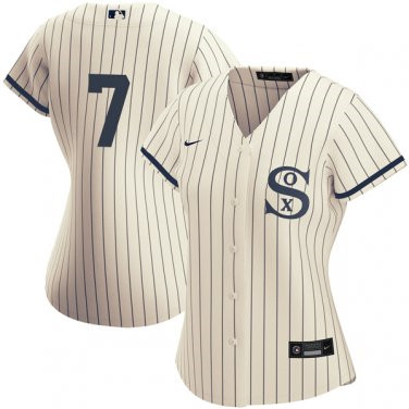 Personalized Women’s Chicago White Sox Field of Dreams #7 Tim Anderson Cream Jersey