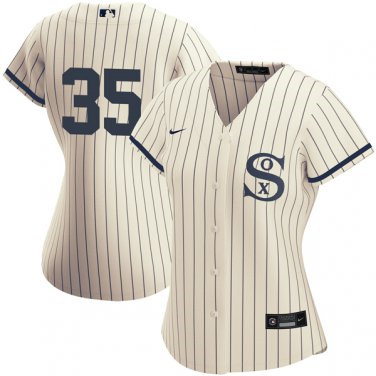 Personalized Women’s Chicago White Sox Field of Dreams #35 Frank Thomas Cream Jersey