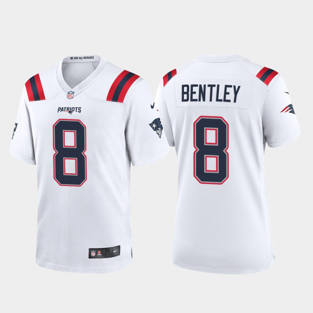 Personalized Women New England Patriots #8 Ja’Whaun Bentley White 2021 Limited Jersey