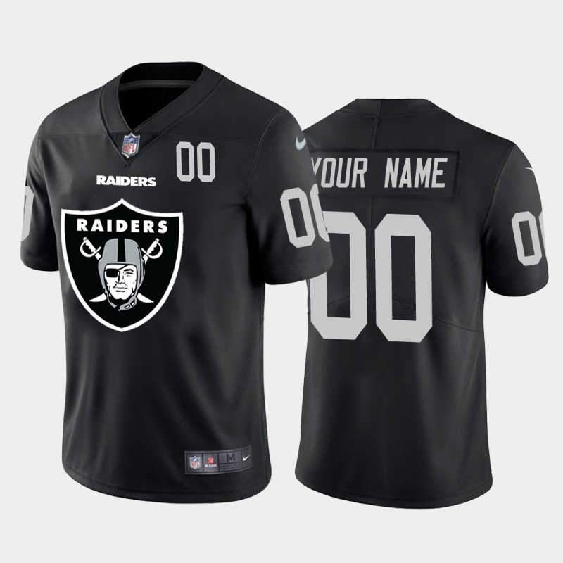 Personalized Las Vegas Raidersized Black Team Big Logo Number Untouchable Limited Jersey