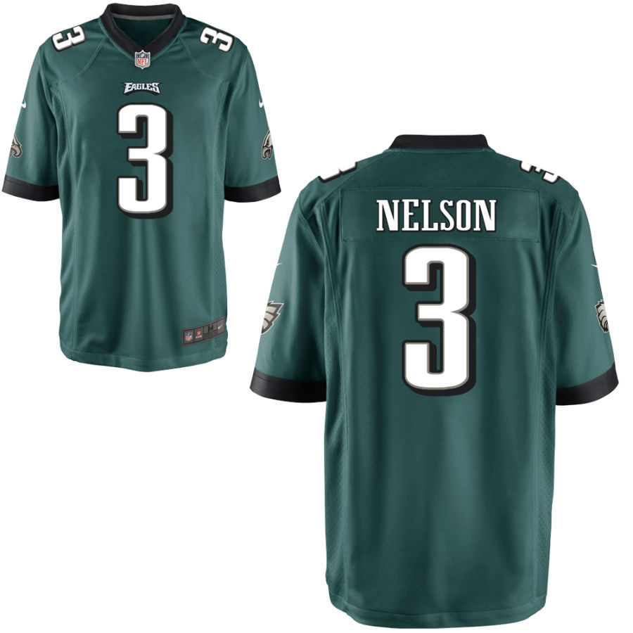Personalized Men’s Philadelphia Eagles #3 Steven nelson Green Limited jersey