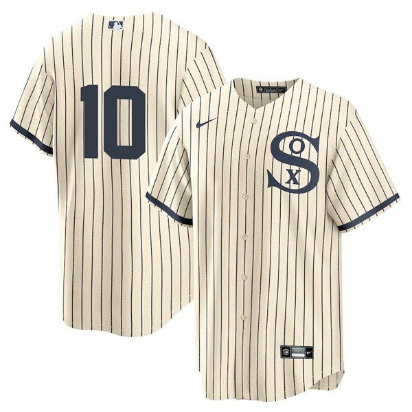 Personalized Men’s Chicago White Sox Field of Dreams #10 Yoan Moncada Cool Base Jersey
