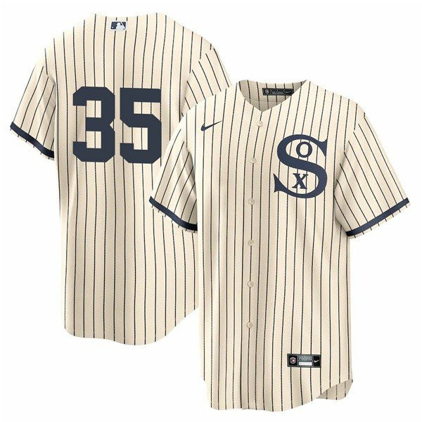 Personalized Men’s Chicago White Sox Field of Dreams #35 Frank Thomas Cool Base Jersey