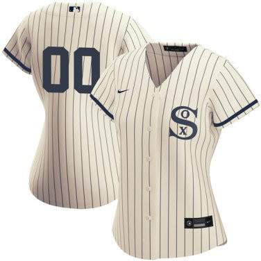 Personalized Custom Women’s Chicago White Sox Field of Dreams Cream Jersey