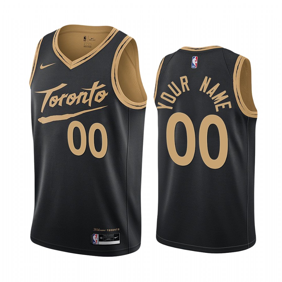 Personalized Men’s Raptors Personalized Black NBA Swingman 2020-21 City Edition Jersey