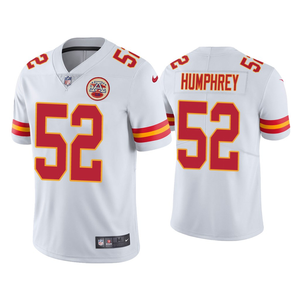 Personalized Men’s Chiefs #52 Creed Humphrey Limited White Jersey