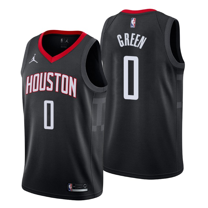 Personalized Houston Rockets #0 Jalen Green Black NBA Swingman Statement Edition Jersey