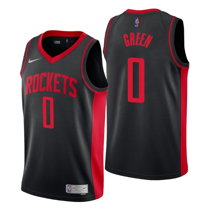 Personalized Houston Rockets #0 Jalen Green Black Men’s NBA Swingman 2020-21 Earned Edition Jersey
