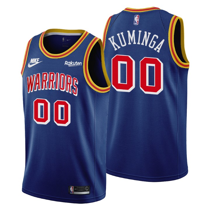 Personalized Golden State Warriors #00 Jonathan Kuminga Men’s Releases Classic Edition NBA 75th Anniversary Jersey Blue