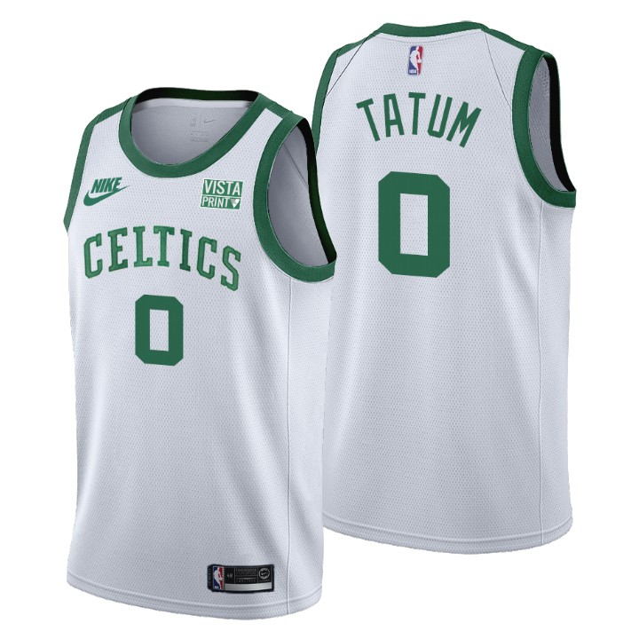 Personalized Boston Celtics #0 Jayson Tatum Men’s Releases Classic Edition NBA 75th Anniversary Jersey White
