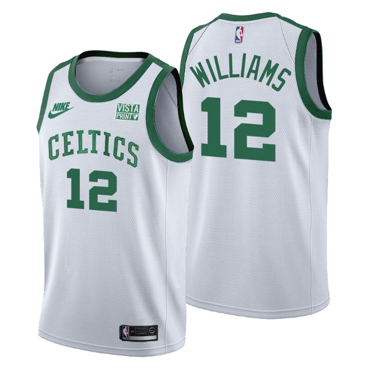 Personalized Boston Celtics #12 Grant Williams Men’s Releases Classic Edition NBA 75th Anniversary Jersey White