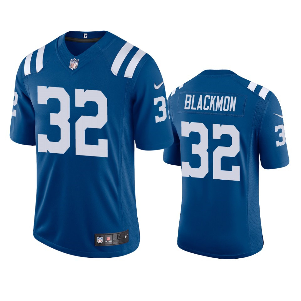 Personalized Men’s Colts #32 Julian Blackmon Royal Limited Jersey