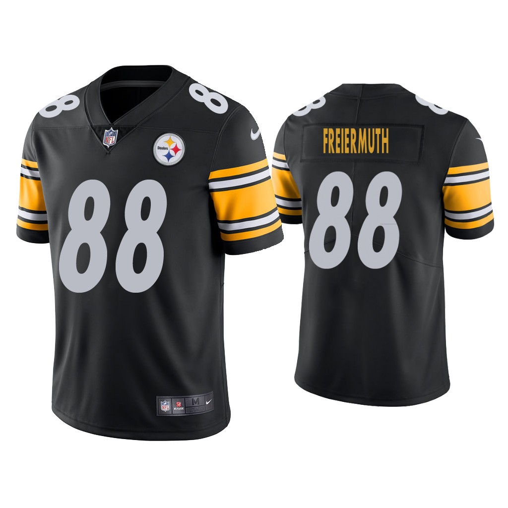 Personalized Men’s Pittsburgh Steelers #88 Pat Freiermuth Limited Black Jersey