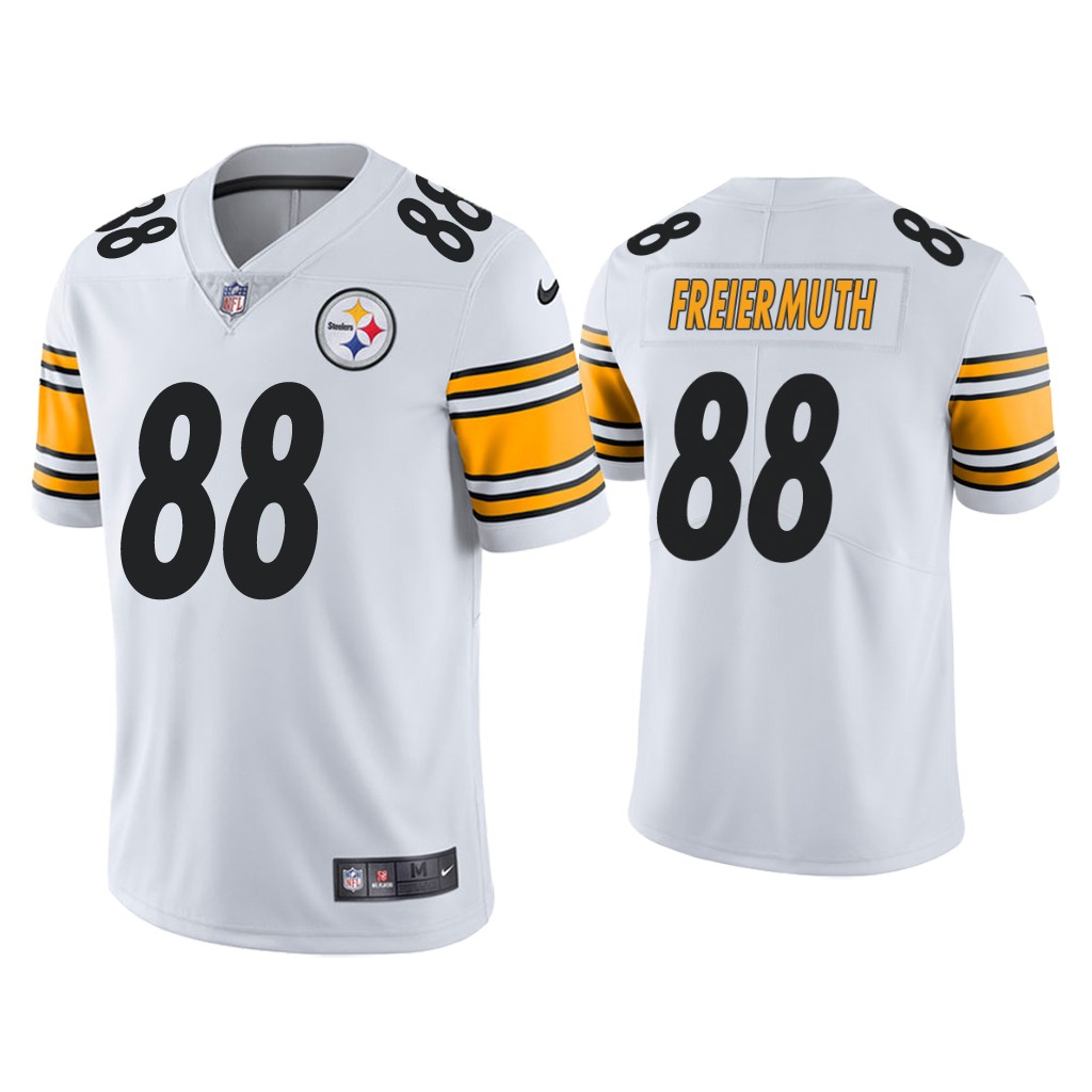 Personalized Men’s Pittsburgh Steelers #88 Pat Freiermuth Limited White Jersey