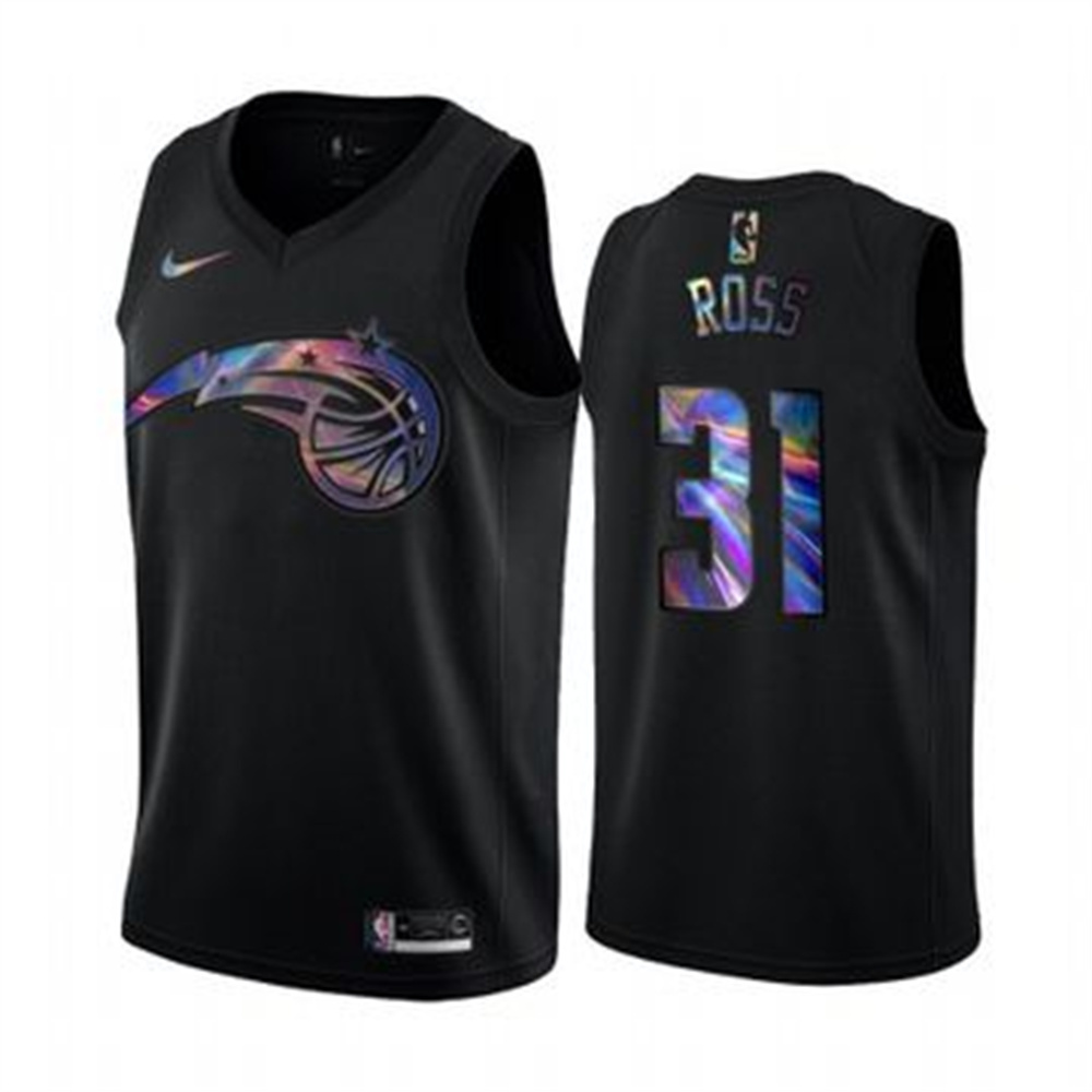 Personalized Magic #31 Terrence Ross Men’s Iridescent Holographic Collection NBA Jersey – Black