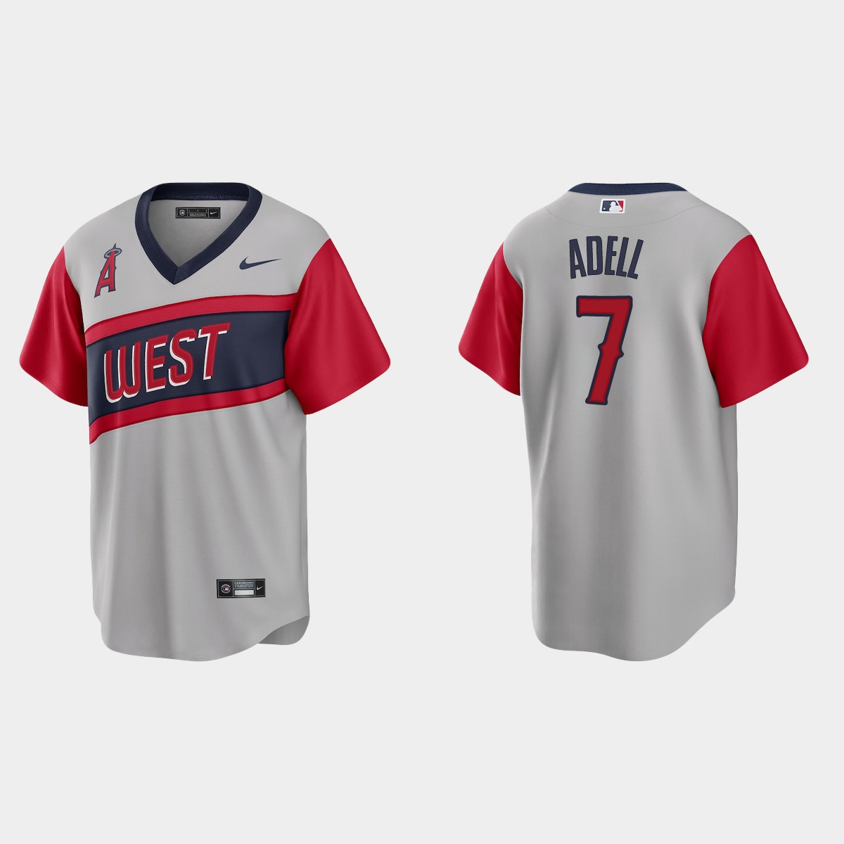 Personalized Los Angeles Angels #7 Jo Adell Men’s Gray 2021 Little League Classic Game MLB Jersey