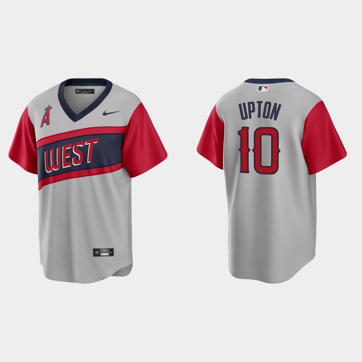 Personalized Los Angeles Angels #10 Justin Upton Men’s Gray 2021 Little League Classic Game MLB Jersey