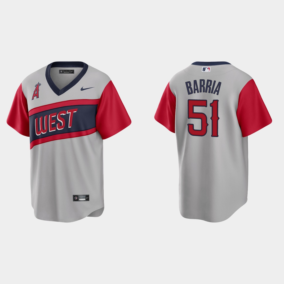 Personalized Los Angeles Angels #51 Jaime Barria Men’s Gray 2021 Little League Classic Game MLB Jersey