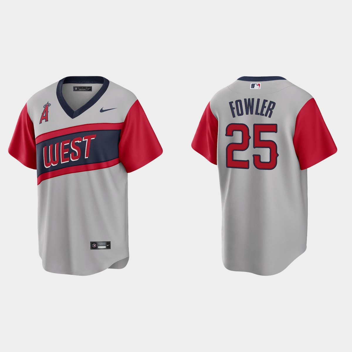 Personalized Los Angeles Angels #25 Dexter Fowler Men’s Gray 2021 Little League Classic Game MLB Jersey