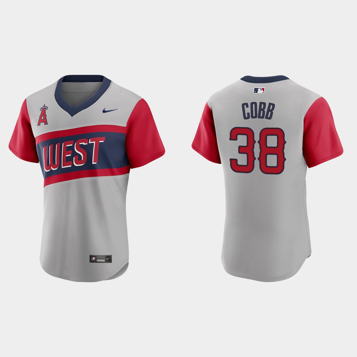 Personalized Los Angeles Angels #38 Alex Cobb Men’s Gray 2021 Little League Classic Authentic MLB Jersey