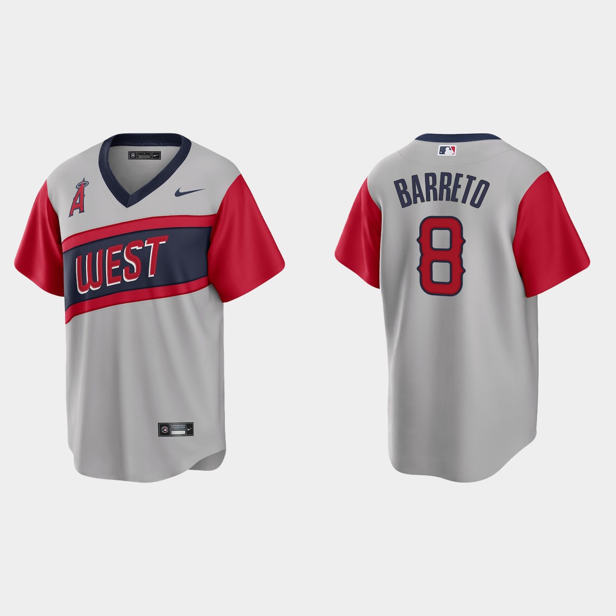 Personalized Los Angeles Angels #8 Franklin Barreto Men’s Gray 2021 Little League Classic Game MLB Jersey