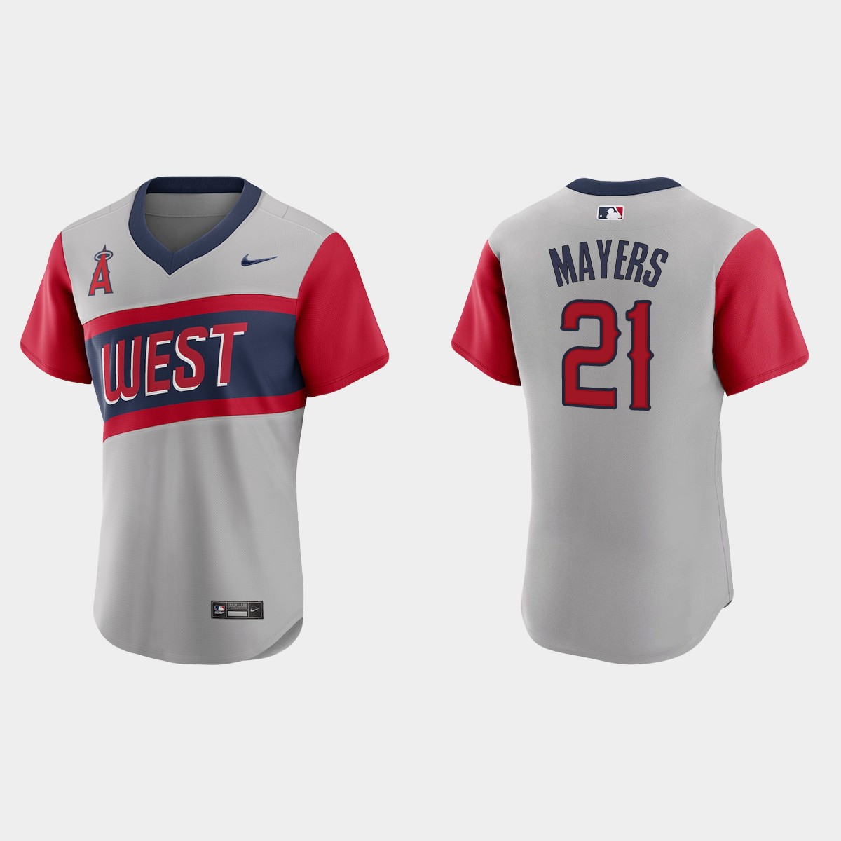 Personalized Los Angeles Angels #21 Mike Mayers Men’s Gray 2021 Little League Classic Authentic MLB Jersey