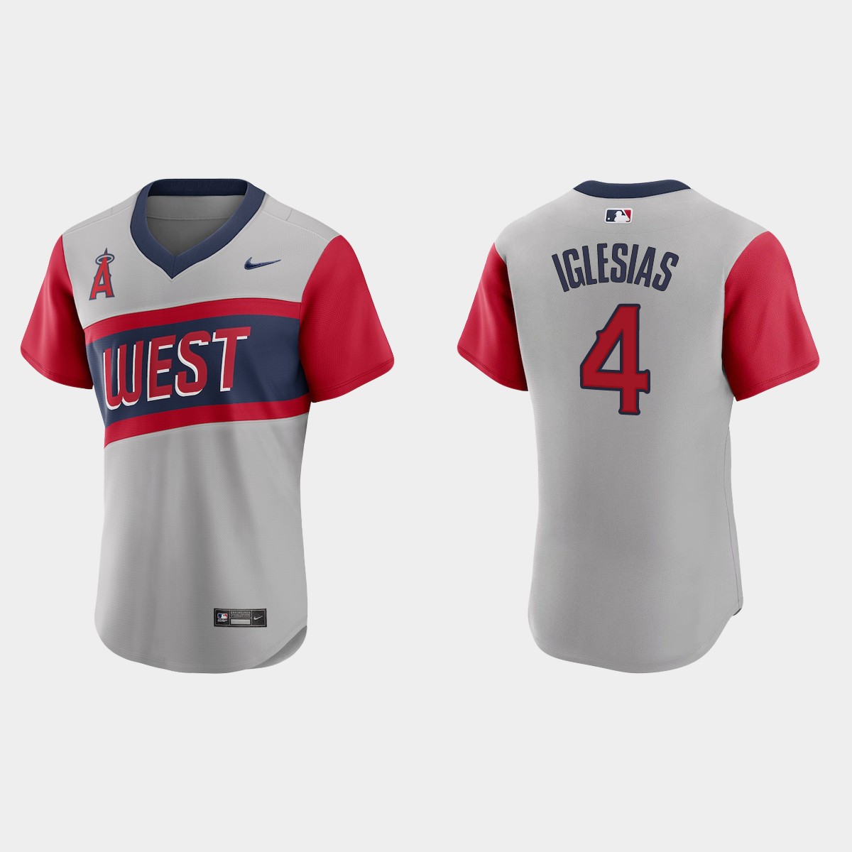 Personalized Los Angeles Angels #4 Jose Iglesias Men’s Gray 2021 Little League Classic Authentic MLB Jersey