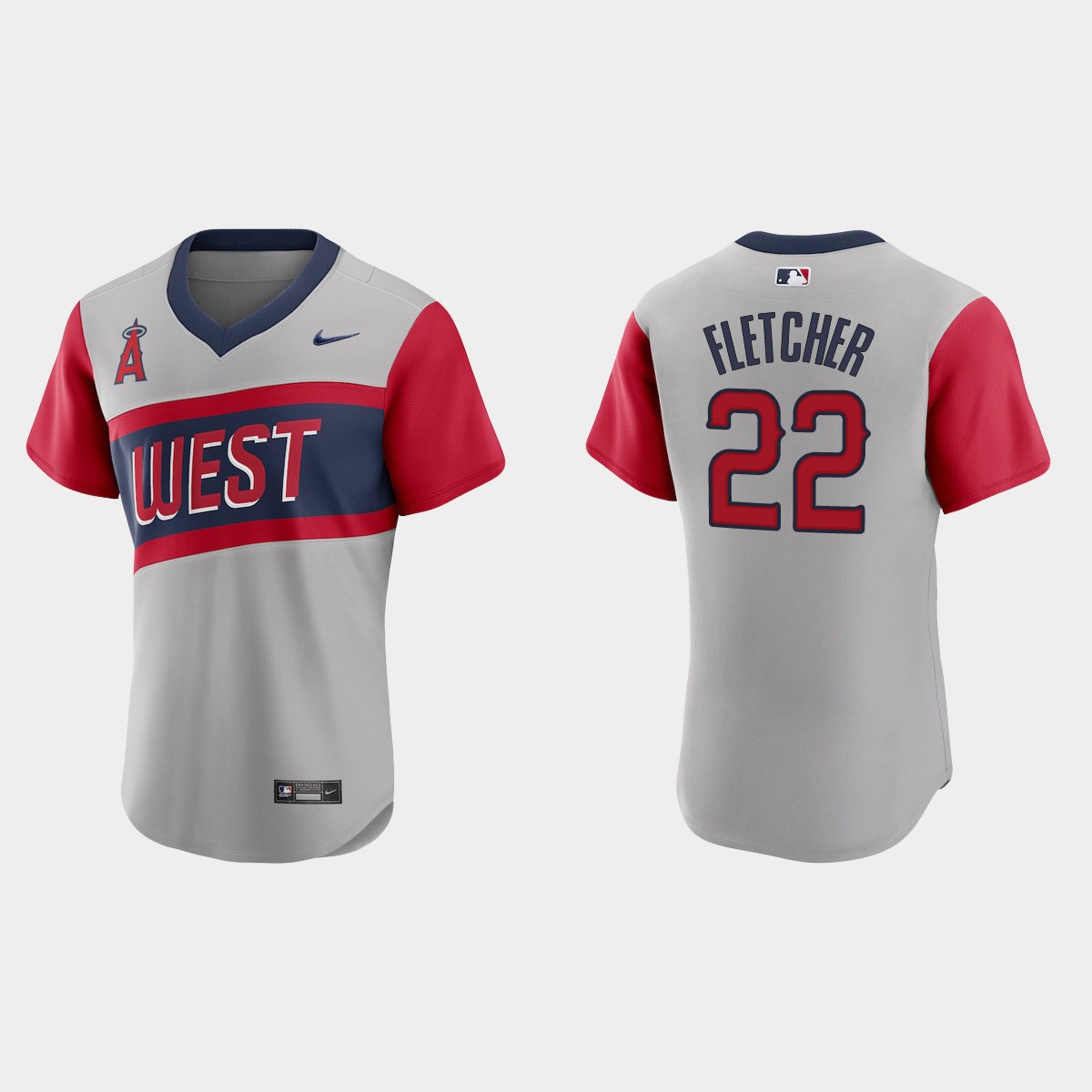 Personalized Los Angeles Angels #22 David Fletcher Men’s Gray 2021 Little League Classic Authentic MLB Jersey