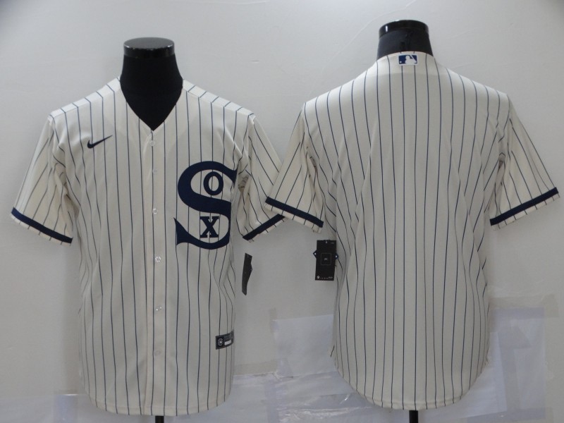 Personalized White Sox Blank Cream 2021 Field Of Dreams Cool Base Jersey